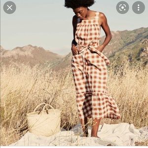 Doen Eve Dress in Nutmeg Plaid